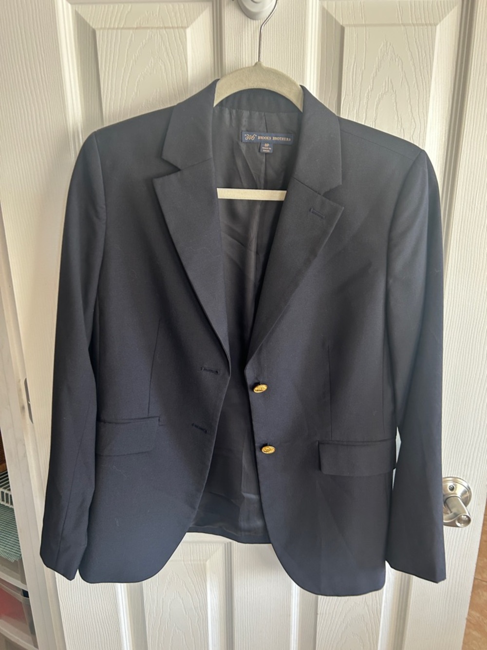 Brooks Brothers Navy Blazer with Gold Buttons